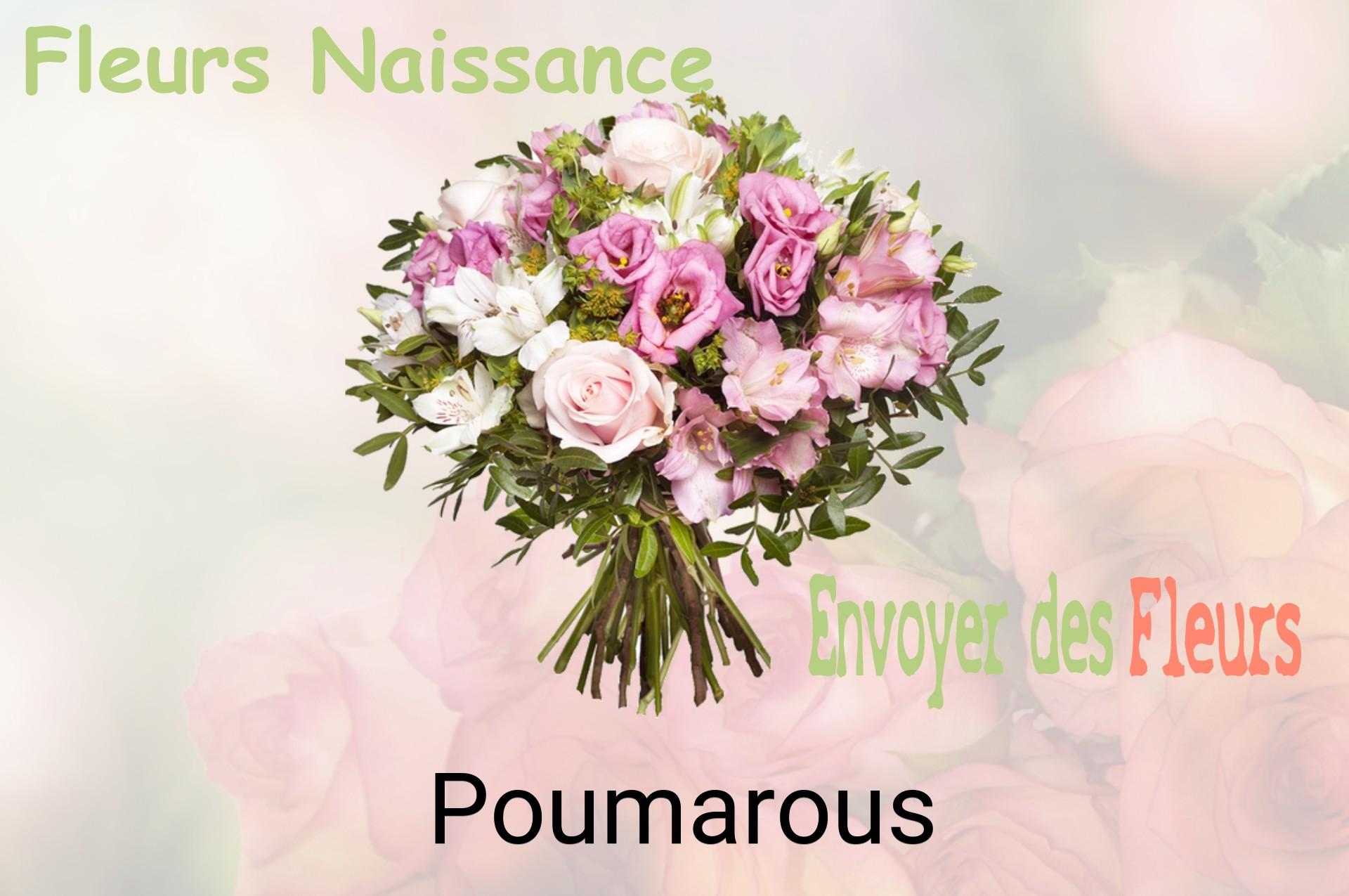 Bouquet de fleurs de naissance livré à Poumarous